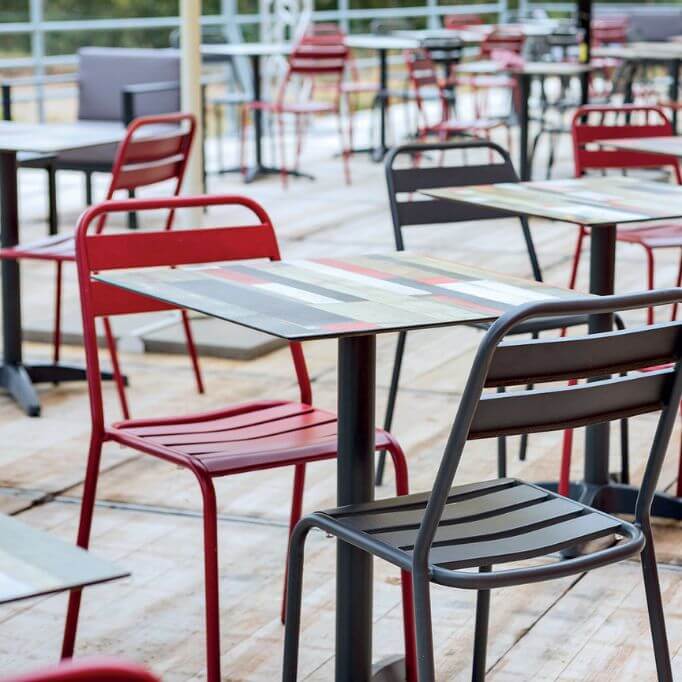 Chaise de restaurant pour extérieur Gwendal